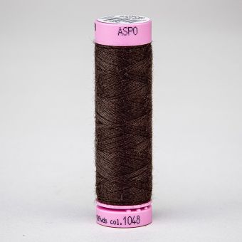 Univerzální šicí nit Amann ASPO 120 polyesterová, tmavě hnědá 1048, návin 100m 
