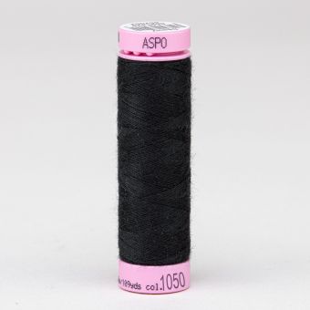 Univerzální šicí nit Amann ASPO 120 polyesterová, kávově černá 1050, návin 100m 