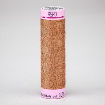 Univerzální šicí nit Amann ASPO 120 polyesterová, světle hnědá 1055, návin 100m 