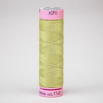 Univerzální šicí nit Amann ASPO 120 polyesterová, světle olivově zelená 1148, návin 100m 
