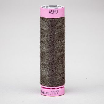Univerzální šicí nit Amann ASPO 120 polyesterová, tmavě khaki zelená 1177, návin 100m 