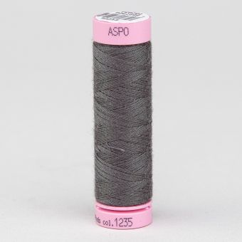 Univerzální šicí nit Amann ASPO 120 polyesterová, šedá nahnědlá 1235, návin 100m 