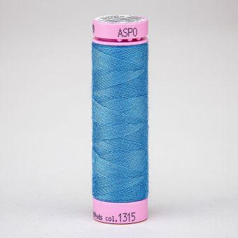 Univerzální šicí nit Amann ASPO 120 polyesterová, modrá 1315, návin 100m 