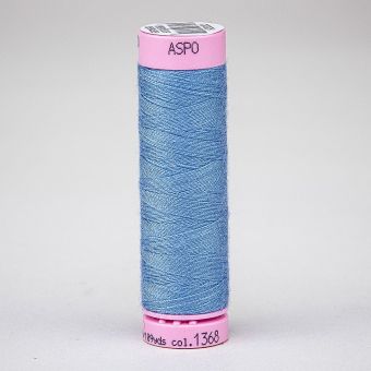 Univerzální šicí nit Amann ASPO 120 polyesterová, modrá nafialovělá 1368, návin 100m 