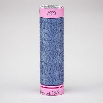 Univerzální šicí nit Amann ASPO 120 polyesterová, modro-fialová 1379, návin 100m 