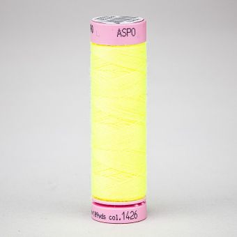 Univerzální šicí nit Amann ASPO 120 polyesterová, reflexní neonová žlutá 1426, návin 100m 