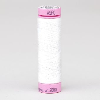 Univerzální šicí nit Amann ASPO 120 polyesterová, bílá 2000, návin 100m 