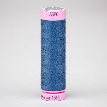 Univerzální šicí nit Amann ASPO 120 polyesterová, kobaltová modrá 1316, návin 100m 
