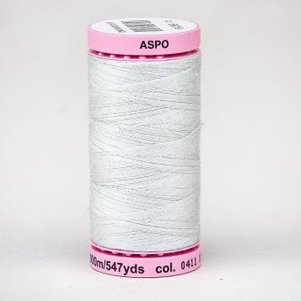 Univerzální šicí nit Amann ASPO 120 polyesterová, bílá kouřová 0411, návin 500m 