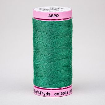 Univerzální šicí nit Amann ASPO 120 polyesterová, brčálově zelená 0909, návin 500m 