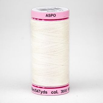 Univerzální šicí nit Amann ASPO 120 polyesterová, smetanová 3000, návin 500m 