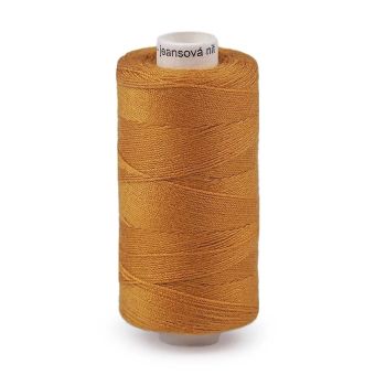 Univerzální šicí nit jeansová (riflová) 240186/764 polyesterová, hořčicová / tmavě medová, návin 200m 