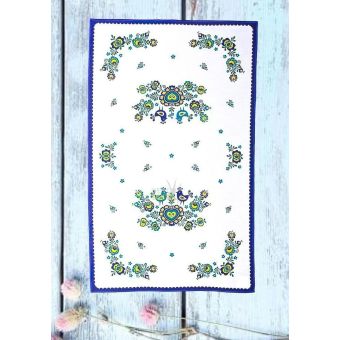 Kuchyňská utěrka FOLKLOR MODRÁ, 40x70cm