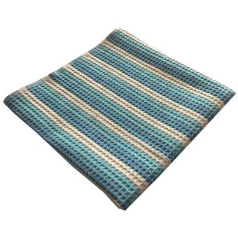 Vaflový pracovní bavlněný ručník MODRÝ PROUŽEK, 210g/m2, 50x100cm