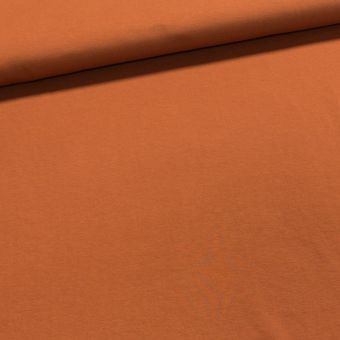 Viskózový úplet TEPLÁKOVINA N 20217, jednobarevná rezavá, š.160cm (látka v metráži)