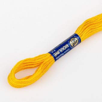 Vyšívací příze MOULINE / MULINKA 1282 pomerančově oranžová, jednobarevná, 2g/8m