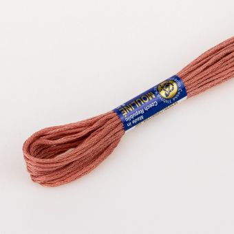 Vyšívací příze MOULINE / MULINKA 3752 masová růžová, jednobarevná, 2g/8m