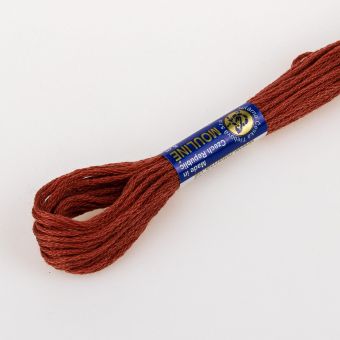 Vyšívací příze MOULINE / MULINKA 3762 červeno-hnědá, jednobarevná, 2g/8m