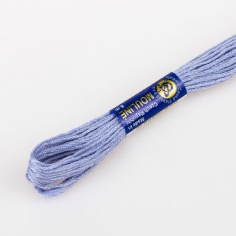 Vyšívací příze MOULINE / MULINKA 4522 ledově fialová, jednobarevná, 2g/8m