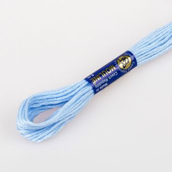 Vyšívací příze MOULINE / MULINKA 5422 nebeská modř, jednobarevná, 2g/8m
