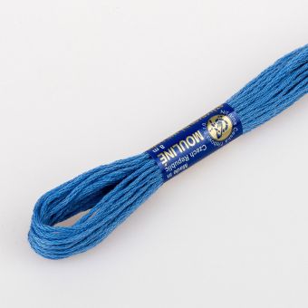 Vyšívací příze MOULINE / MULINKA 5642 kalifornská modrá, jednobarevná, 2g/8m