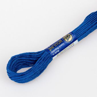 Vyšívací příze MOULINE / MULINKA 5652 inkoustová modrá, jednobarevná, 2g/8m