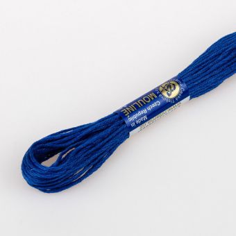 Vyšívací příze MOULINE / MULINKA 5672 modrá, jednobarevná, 2g/8m