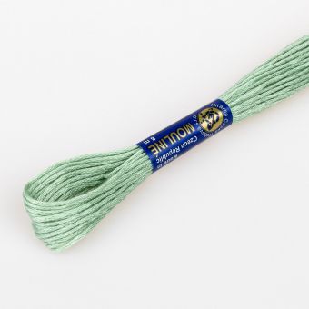 Vyšívací příze MOULINE / MULINKA 6822 pistáciová zelená, jednobarevná, 2g/8m