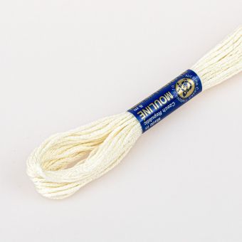 Vyšívací příze MOULINE / MULINKA 7112 tělová béžová, jednobarevná, 2g/8m