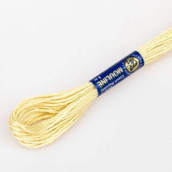 Vyšívací příze MOULINE / MULINKA 7212 písková béžová, jednobarevná, 2g/8m