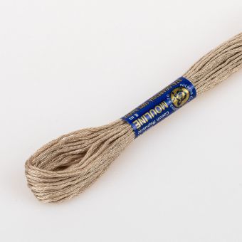 Vyšívací příze MOULINE / MULINKA 7322 světle kakaová béžová, jednobarevná, 2g/8m