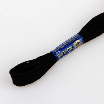 Vyšívací příze MOULINE / MULINKA 9992 černá, jednobarevná, 2g/8m