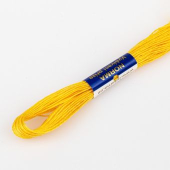 Vyšívací příze NORMA / BAVLNKA 1262 světle oranžová, jednobarevná, 1,5g/15m