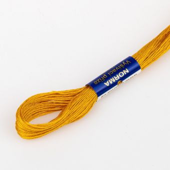 Vyšívací příze NORMA / BAVLNKA 1292 papája oranžová, jednobarevná, 1,5g/15m