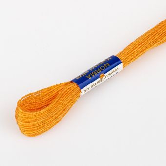 Vyšívací příze NORMA / BAVLNKA 2182 zlatobýl oranžová, jednobarevná, 1,5g/15m