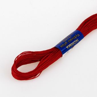 Vyšívací příze NORMA / BAVLNKA 3292 červená, jednobarevná, 1,5g/15m