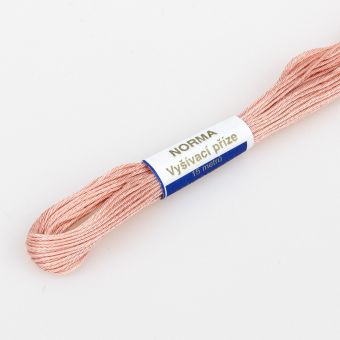 Vyšívací příze MOULINE / MULINKA 3722 šafránová starorůžová, jednobarevná, 2g/8m