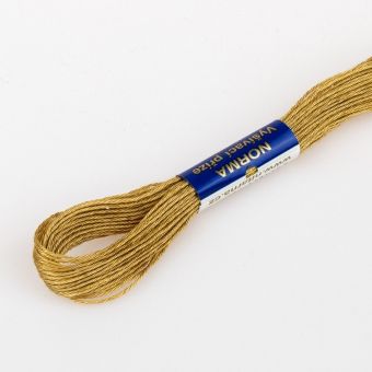 Vyšívací příze NORMA / BAVLNKA 7142 zlatohnědá hnědá, jednobarevná, 1,5g/15m
