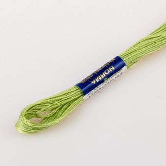 Vyšívací příze NORMA / BAVLNKA 6222 žlutozelená, jednobarevná, 1,5g/15m