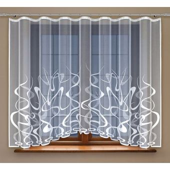 Kusová záclona LION 2 jednobarevná bílá, (více rozměrů)