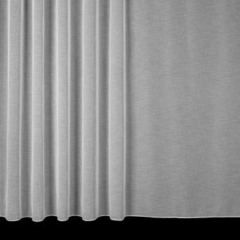 Záclona polyesterový batist 517/01 bez vzoru, s olůvkem, bílá (více výšek, v metráži)