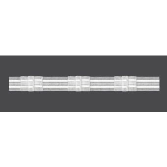 Záclonová řasící páska, stuha 5.25.300.4, tři sklady, řasení 1:3, transparentní, šířka 2,5cm (v metráži)