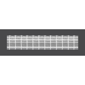 Záclonová řasící páska, stuha Z5/Z-200, tužkové sklady, řasení 1:2, transparentní, šířka 5cm (v metráži)