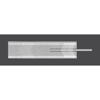 Záclonová řasící páska, stuha TZ17, vitrážová na tyč, univerzální řasení, transparentní, šířka 10cm (v metráži)