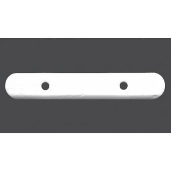 Olůvko / těžítko 56x11mm, boční, bílé, váha 25g