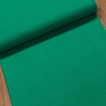 Žebrovaný bavlněný úplet 05500/024 jemný / hladký, zelený, š.35cm (látka v metráži)