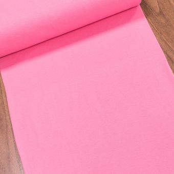 Žebrovaný bavlněný úplet 8058.074 BIO jemný / hladký, ostře růžový, š.35cm (látka v metráži)