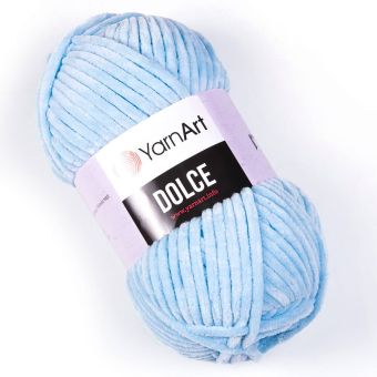 Pletací příze YarnArt DOLCE 749 světle modrá, efektní, 100g/120m