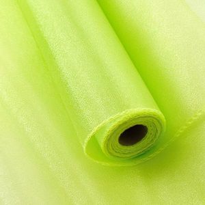 Organza dekorační 45484/5072 světle zelená šíře 36cm, návin 9m