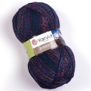 Pletací příze YarnArt EVEREST 7045 modro-fialovo-růžová, melírovaná, 200g/320m
